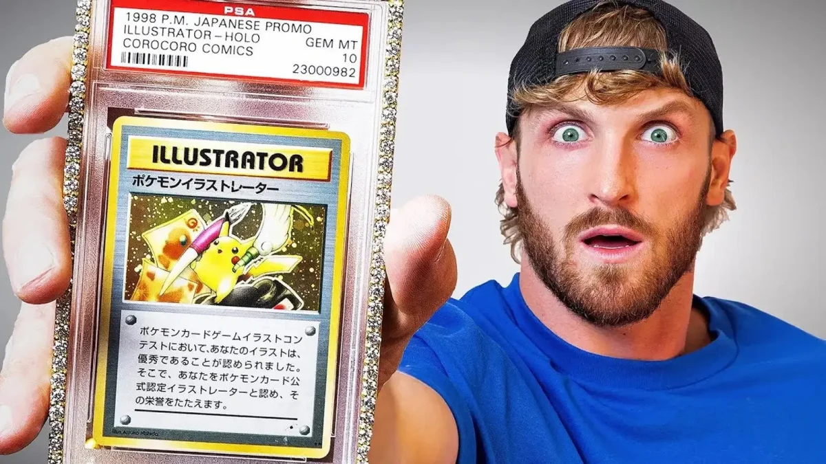 Logan Paul with pokemon card NFT